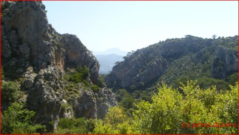 In the distance you can see the Afendis mountain top